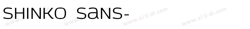 Shinko Sans字体转换